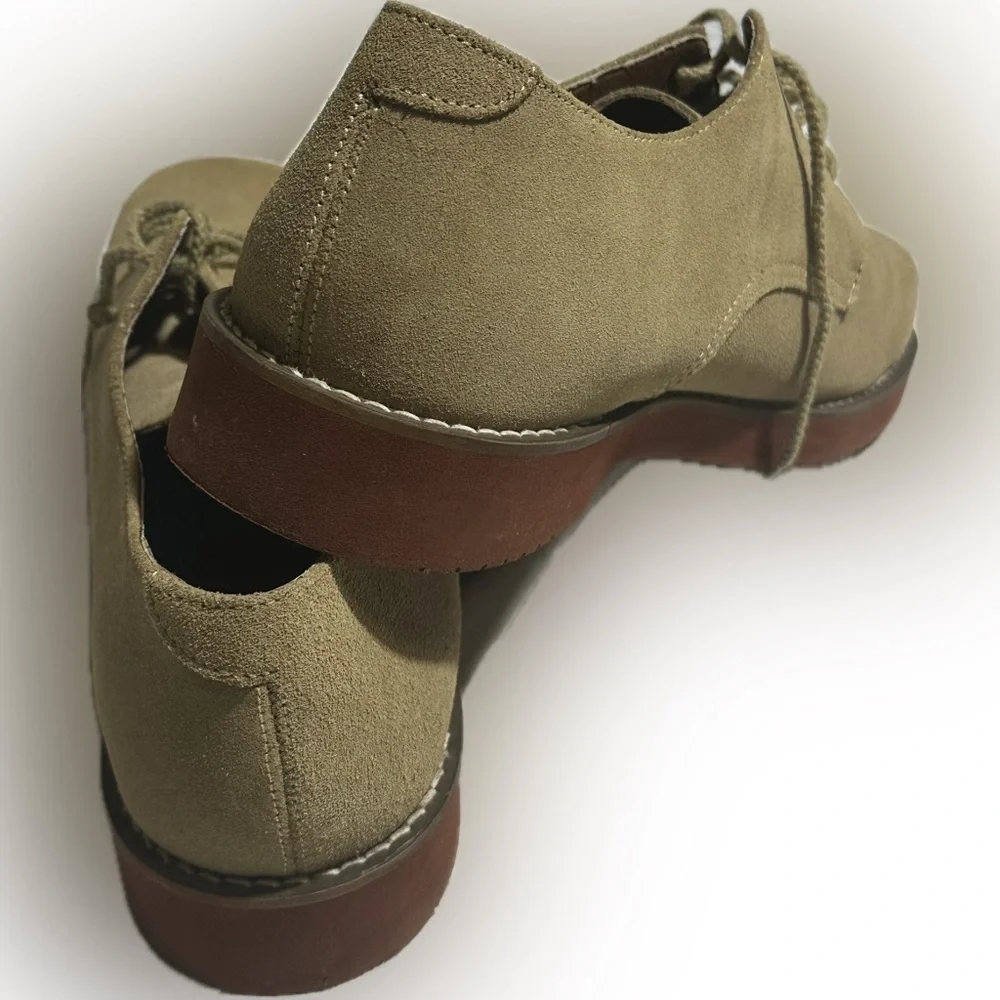 G.H. Bass Elroy Men’s Tan Suede Oxford Lace Up size 12